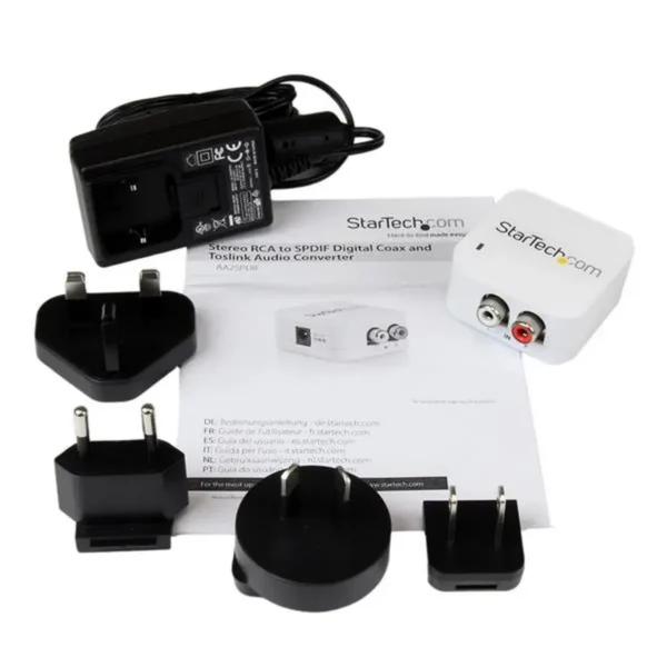 StarTech.com Stereo RCA to SPDIF Digital Coaxial and Toslink Optical Audio Converter