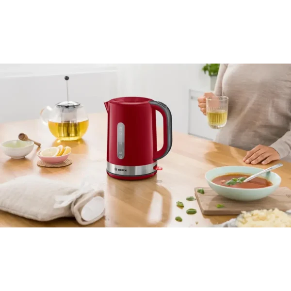 Bosch TWK6A514 electric kettle 1.7 L 2200 W Grey, Red