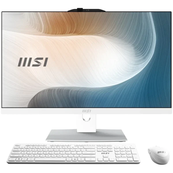 MSI Modern AM242TP 12M-408IT Intel® Core™ i5 i5-1240P 60.5 cm (23.8″) 1920 x 1080 pixels Touchscreen All-in-One PC 16 GB DDR4-SDRAM 512 GB SSD Windows 11 Pro Wi-Fi 6 (802.11ax) White