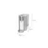 Unold Ava electric kettle 2.5 L 2600 W Silver, White