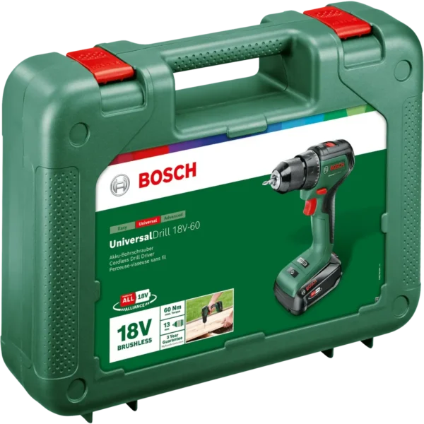 Bosch UniversalDrill 18V-60 1900 RPM Keyless 1.3 kg Black, Green