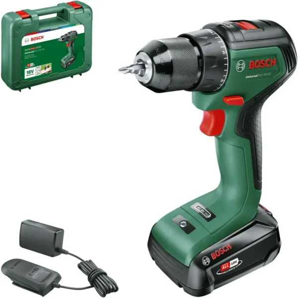 Bosch UniversalDrill 18V-60 1900 RPM Keyless 1.3 kg Black, Green