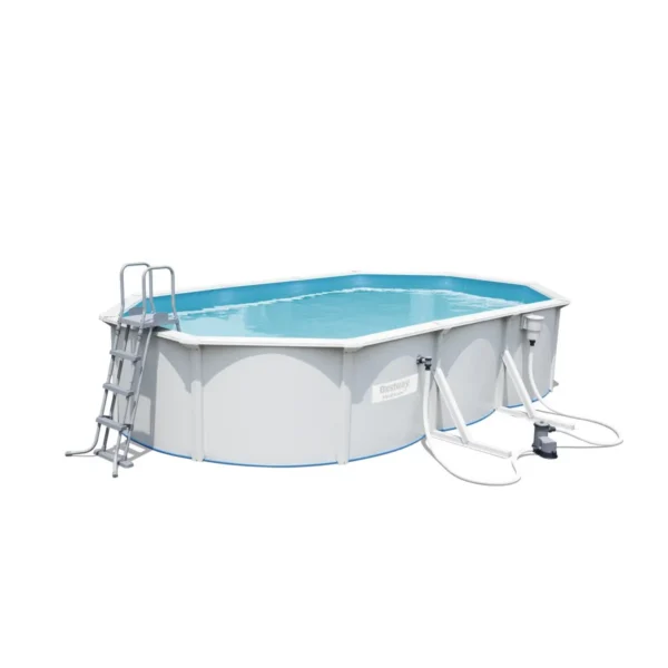 Bestway Hydrium Oval 6.10m x 3.60m x 1.20m, Grey/Blue