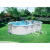 Bestway Hydrium Oval 6.10m x 3.60m x 1.20m, Grey/Blue
