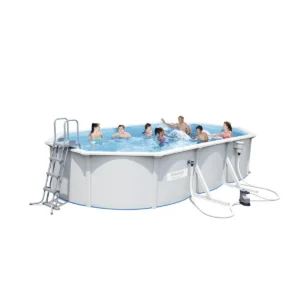 Bestway Hydrium Oval 6.10m x 3.60m x 1.20m, Grey/Blue