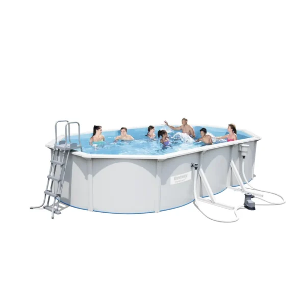 Bestway Hydrium Oval 6.10m x 3.60m x 1.20m, Grey/Blue