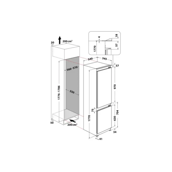 Whirlpool ART 7811/A+ Built-in Stainless steel