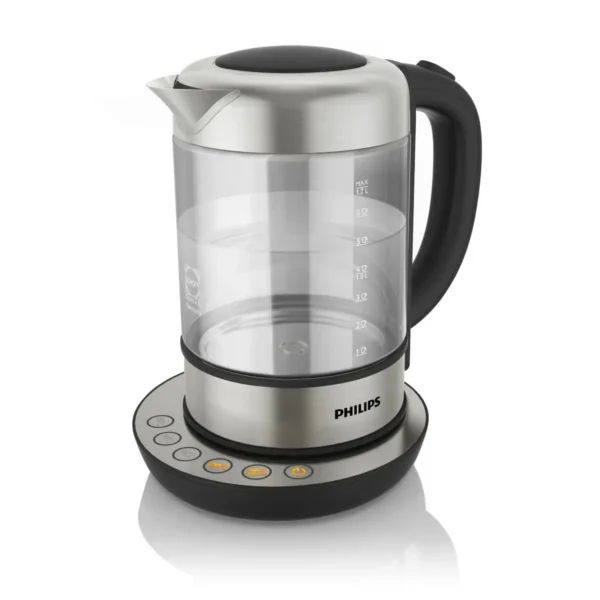 Philips Avance Collection HD9382/20 electric kettle 1.7 L 2200 W Black, Stainless steel