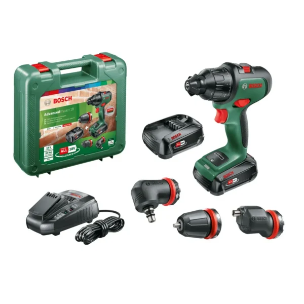 Bosch AdvancedImpact 18 Cordless Hammer Drill + 2 batteries