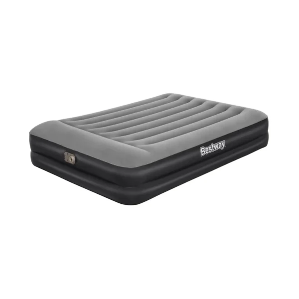 Bestway Tritech Air Mattress Queen with Built-in AC Pump and Antimicrobial Coating 2.03 m x 1.52 m x 46 cm