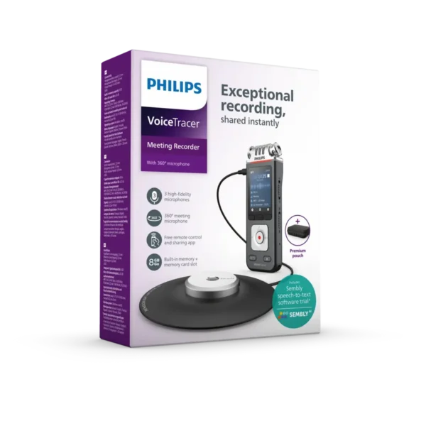 Philips VoiceTracer Black, Grey