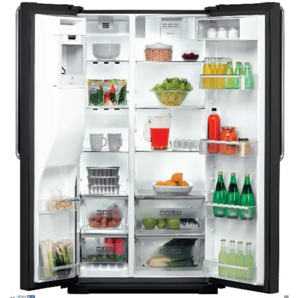 Whirlpool WSX5172 N side-by-side refrigerator Freestanding 550 L Black