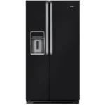Whirlpool WSX5172 N side-by-side refrigerator Freestanding 550 L Black