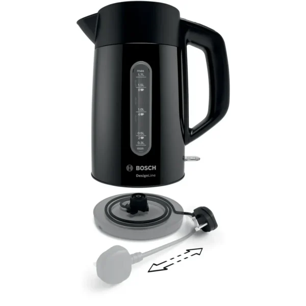 Bosch TWK3P423GB electric kettle 1.7 L 3000 W Black