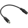 InLine Audio adapter cable, 3.5mm Stereo female / female, with one tread, 0.6m