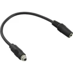 InLine Audio adapter cable, 3.5mm Stereo female / female, with one tread, 0.6m