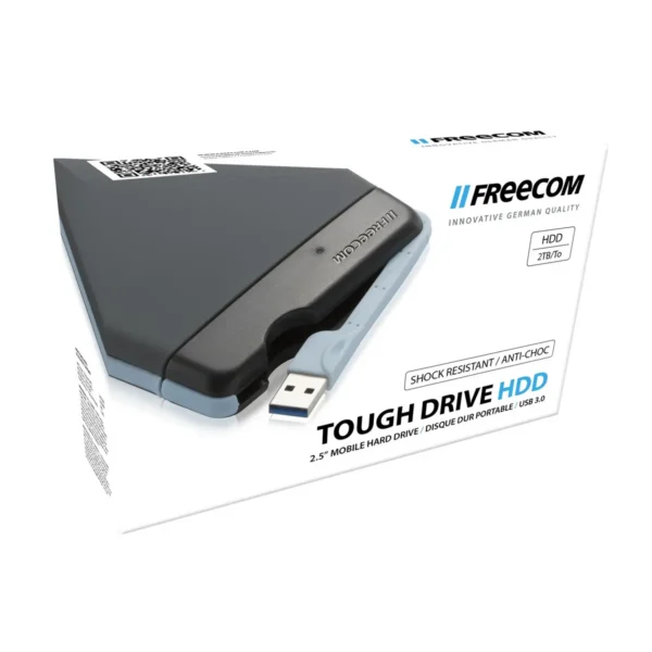 Freecom Tough Drive external hard drive 2 TB 5400 RPM 2.5″ USB Type-A 3.2 Gen 1 (3.1 Gen 1) Grey