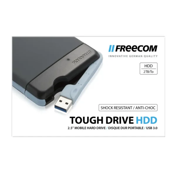 Freecom Tough Drive external hard drive 2 TB 5400 RPM 2.5″ USB Type-A 3.2 Gen 1 (3.1 Gen 1) Grey