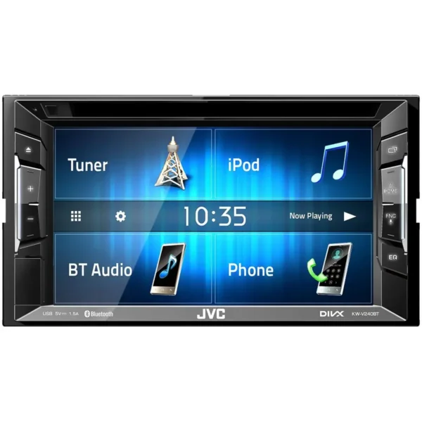 JVC KW-V240BT car media receiver Black 50 W Bluetooth