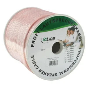 InLine 98200T audio cable 100 m Copper, Transparent