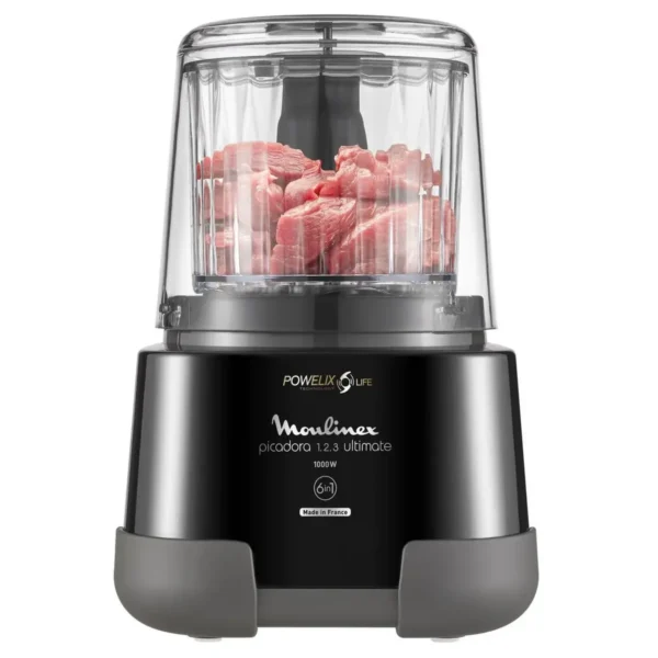 Moulinex DP815855 electric food chopper 1000 W Black, Transparent