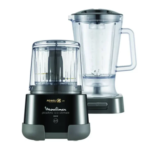 Moulinex DP815855 electric food chopper 1000 W Black, Transparent