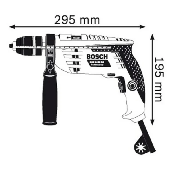 Bosch GSB 1600 RE 3000 RPM 1.9 kg