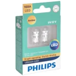 Philips 168AULAX2 car light bulb T10 LED