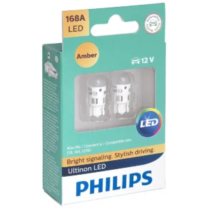 Philips 168AULAX2 car light bulb T10 LED