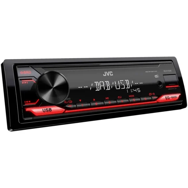 JVC KD-X172DB car media receiver Black, Red 350 W