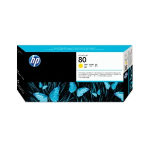 HP 80 Yellow DesignJet Printhead and Printhead Cleaner