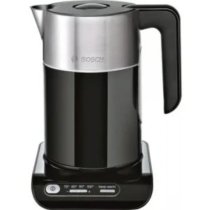 Bosch TWK 8613P electric kettle 1.5 L 2400 W Black, Stainless steel