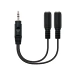 Nanocable 10.24.1200 audio cable 0.15 m 2 x 3.5mm 3.5mm Black