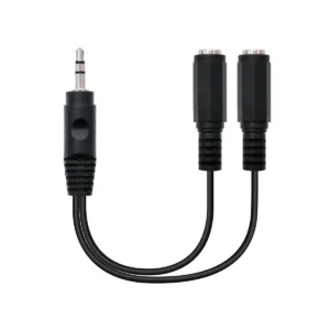 Nanocable 10.24.1200 audio cable 0.15 m 2 x 3.5mm 3.5mm Black
