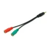 Equip 147943 audio cable 1.5 m 2 x 3.5mm 3.5mm Black