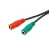 Equip 147943 audio cable 1.5 m 2 x 3.5mm 3.5mm Black
