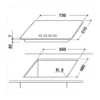 Whirlpool GMR 7541/IXL hob Stainless steel Built-in Gas 5 zone(s)
