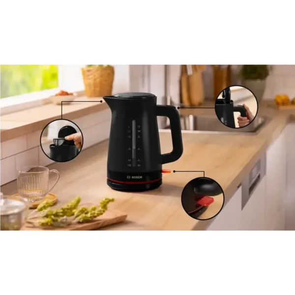 Bosch MyMoment electric kettle 1.7 L 3000 W Black
