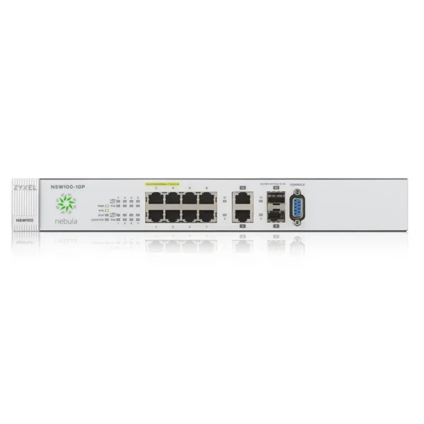 Zyxel Nebula NSW100 Managed L2 Gigabit Ethernet (10/100/1000) Power over Ethernet (PoE) Black