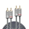 Lindy 3m Dual Phono Audio Cable, Cromo Line