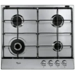 Whirlpool AKR324/IX hob Stainless steel Built-in Gas 4 zone(s)