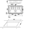 Whirlpool AM 8652 IX Top-mounted sink Rectangular Stainless steel