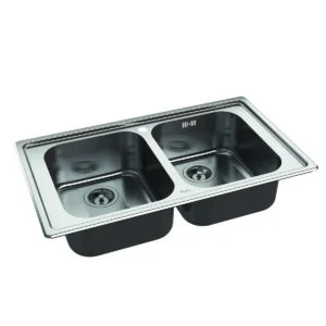 Whirlpool AM 8652 IX Top-mounted sink Rectangular Stainless steel