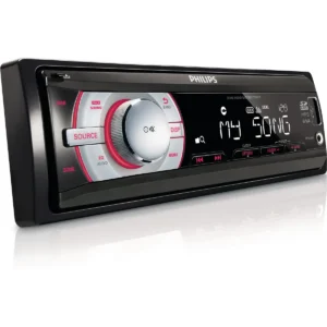 Philips CE130X/78 car media receiver Black, Red, Silver 180 W