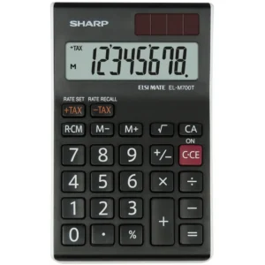 Sharp EL-M700TWH calculator Pocket Basic Black