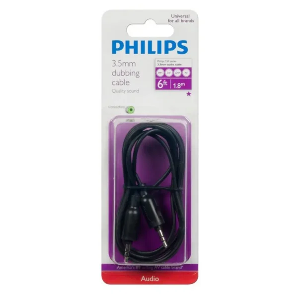 Philips SWA2162H/17 audio cable 1.8 m 3.5mm Black