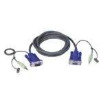 ATEN VGA / Audio Cable KVM cable Black 1.8 m