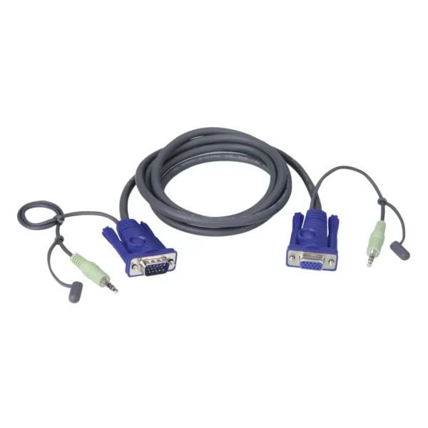ATEN VGA / Audio Cable KVM cable Black 1.8 m