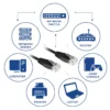 ACT Black 7 meter U/UTP CAT6 patch cable with RJ45 connectors