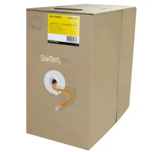 StarTech.com Bulk Cat 5e Ethernet Cable – 1000 ft. – Stranded – Orange